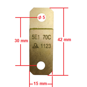 Dimensions fusible 70°C CCF PANOL