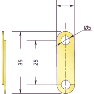 Fusible à plat 70°C pour désenfumage et porte coupe-feu